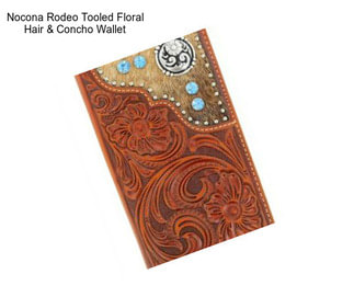 Nocona Rodeo Tooled Floral Hair & Concho Wallet