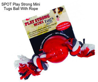 SPOT Play Strong Mini Tugs Ball With Rope