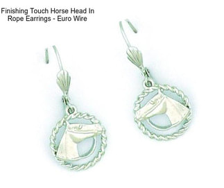 Finishing Touch Horse Head In Rope Earrings - Euro Wire