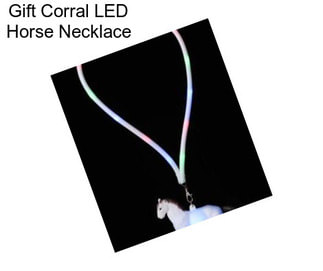 Gift Corral LED Horse Necklace