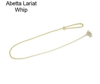 Abetta Lariat Whip