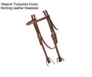 Weaver Turquoise Cross Skirting Leather Headstall