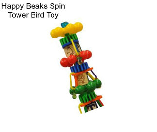 Happy Beaks Spin Tower Bird Toy