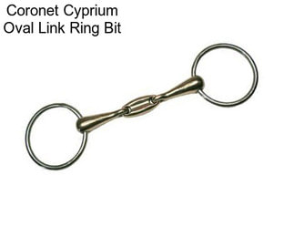 Coronet Cyprium Oval Link Ring Bit