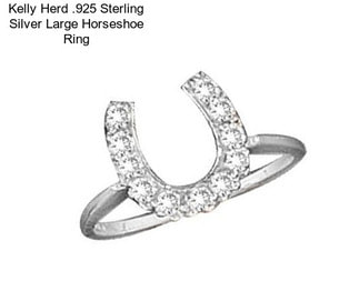 Kelly Herd .925 Sterling Silver Large Horseshoe Ring