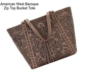 American West Baroque Zip Top Bucket Tote