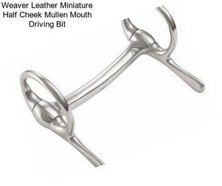 Weaver Leather Miniature Half Cheek Mullen Mouth Driving Bit