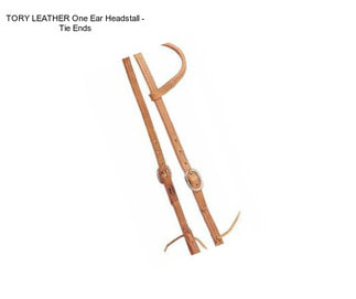 TORY LEATHER One Ear Headstall - Tie Ends