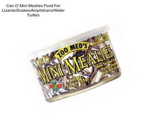 Can O\' Mini Mealies Food For Lizards/Snakes/Amphibians/Water Turtles