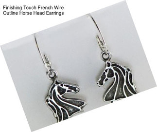 Finishing Touch French Wire Outline Horse Head Earrings