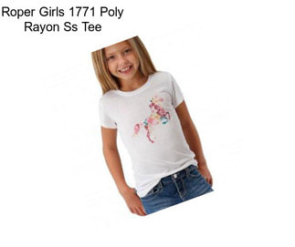 Roper Girls 1771 Poly Rayon Ss Tee