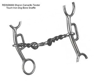 REINSMAN Sharon Camarillo Tender Touch Iron Dog Bone Snaffle