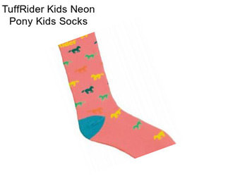 TuffRider Kids Neon Pony Kids Socks