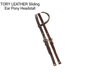 TORY LEATHER Sliding Ear Pony Headstall