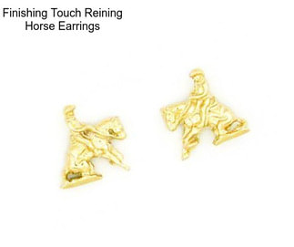 Finishing Touch Reining Horse Earrings