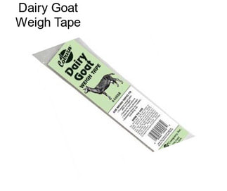 Dairy Goat Weigh Tape