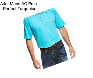 Ariat Mens AC Polo - Perfect Turquoise