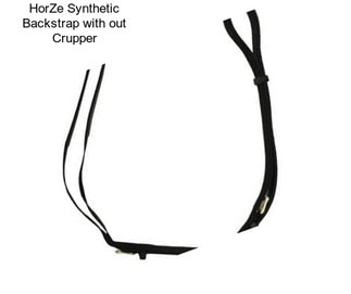 HorZe Synthetic Backstrap with out Crupper