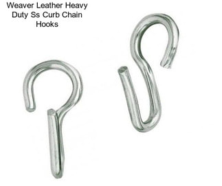 Weaver Leather Heavy Duty Ss Curb Chain Hooks