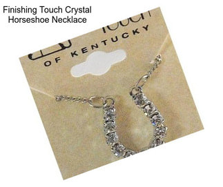 Finishing Touch Crystal Horseshoe Necklace