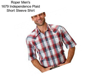 Roper Men\'s 1679 Independence Plaid Short Sleeve Shirt