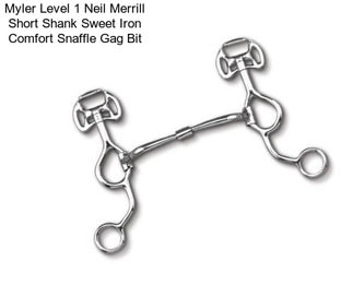 Myler Level 1 Neil Merrill Short Shank Sweet Iron Comfort Snaffle Gag Bit