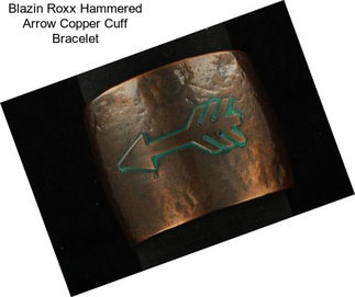 Blazin Roxx Hammered Arrow Copper Cuff Bracelet