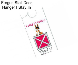 Fergus Stall Door Hanger \