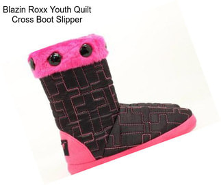 Blazin Roxx Youth Quilt Cross Boot Slipper