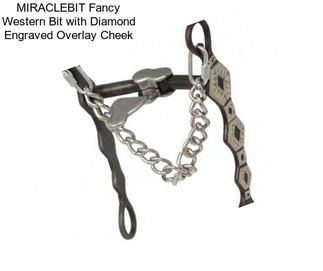 MIRACLEBIT Fancy Western Bit with Diamond Engraved Overlay Cheek