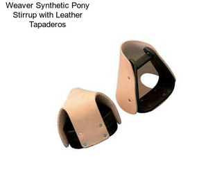 Weaver Synthetic Pony Stirrup with Leather Tapaderos