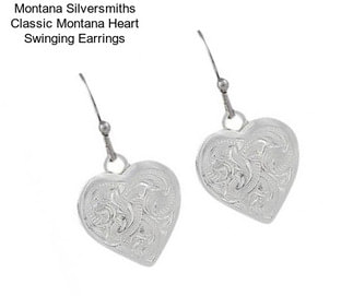 Montana Silversmiths Classic Montana Heart Swinging Earrings