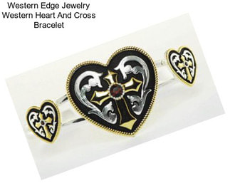 Western Edge Jewelry Western Heart And Cross Bracelet
