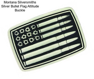 Montana Silversmiths Silver Bullet Flag Attitude Buckle