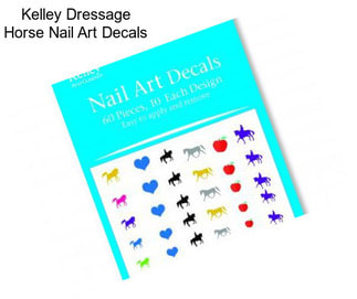 Kelley Dressage Horse Nail Art Decals