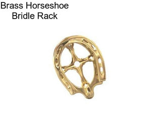 Brass Horseshoe Bridle Rack