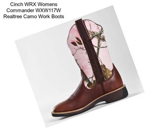 Cinch WRX Womens Commander WXW117W Realtree Camo Work Boots