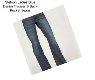 Stetson Ladies Blue Denim Trouser S Back Pocket Jeans