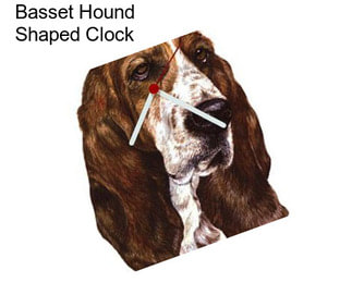 Basset Hound Shaped Clock