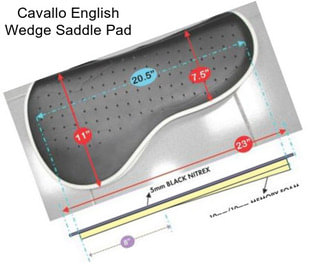 Cavallo English Wedge Saddle Pad