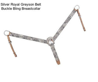 Silver Royal Greyson Belt Buckle Bling Breastcollar