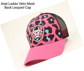 Ariat Ladies Velro Mesh Back Leopard Cap