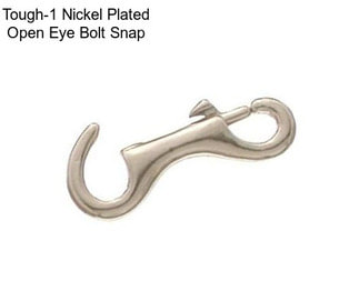 Tough-1 Nickel Plated Open Eye Bolt Snap