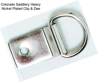 Colorado Saddlery Heavy Nickel Plated Clip & Dee