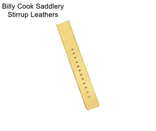 Billy Cook Saddlery Stirrup Leathers