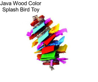 Java Wood Color Splash Bird Toy