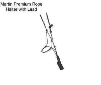 Martin Premium Rope Halter with Lead