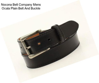 Nocona Belt Company Mens Ocala Plain Belt And Buckle