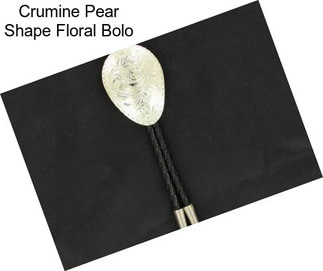 Crumine Pear Shape Floral Bolo