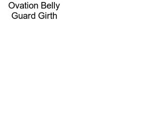 Ovation Belly Guard Girth